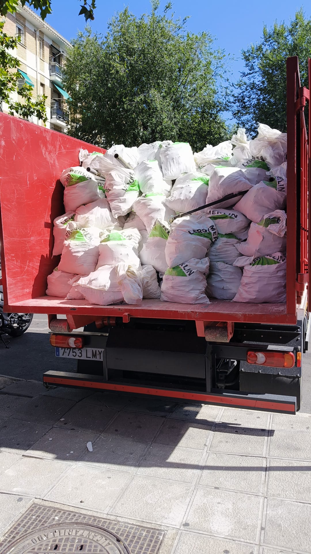 Enseres preparados para transportar